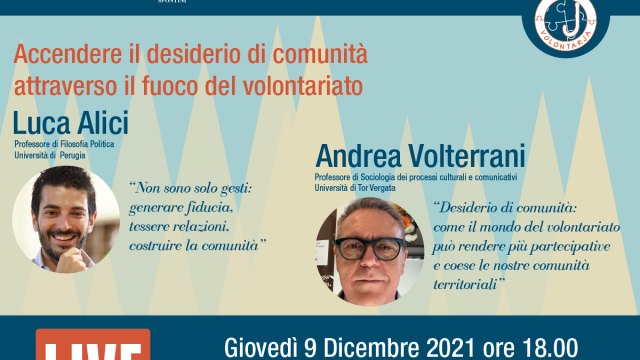 Volontarja: incontro con Luca Alici e Andrea Volterrani